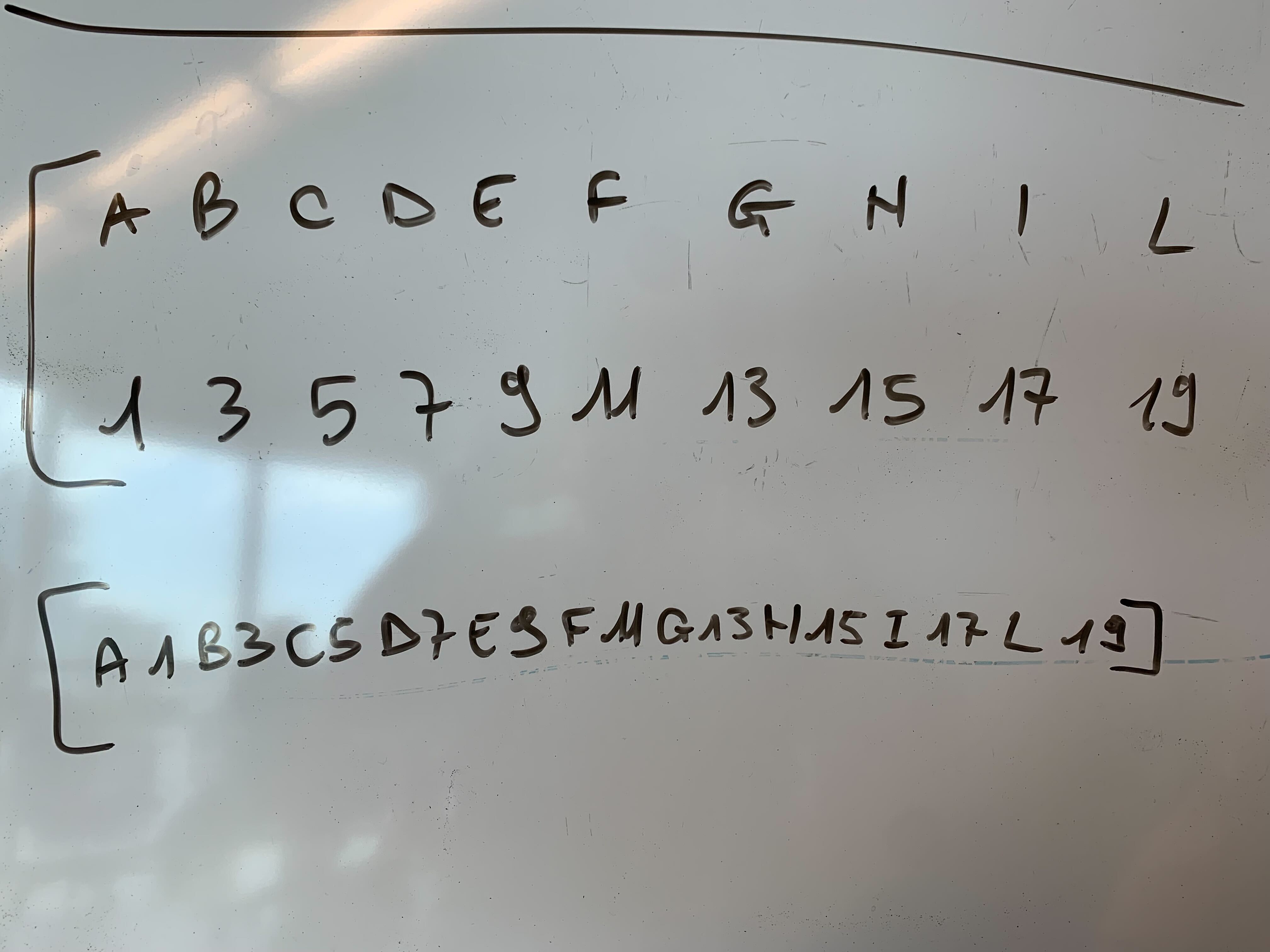 Letters and numbers exercise done wth no time limit image